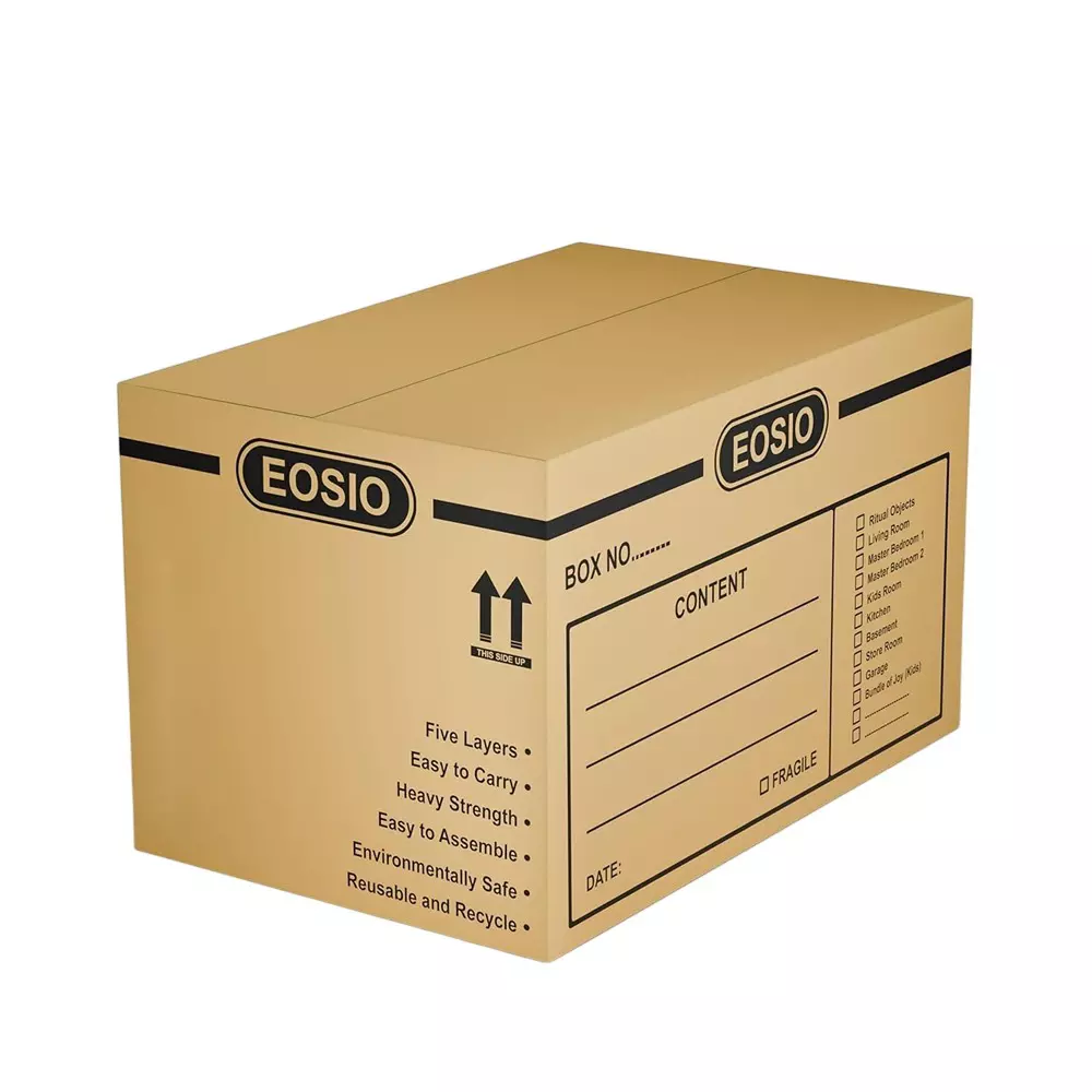 Eosio Corrugated Boxes 5 Ply 18X16X12 inch Size Cardboard Brown (Pack of 5)