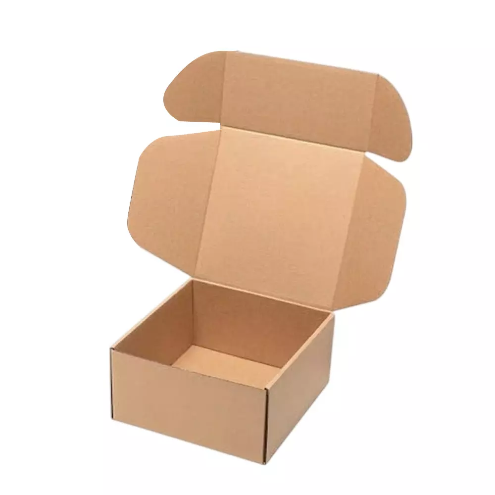 MM WILL CARE E-Fluet Flat Self Locking Corrugated Packaging Box 3 Ply Brown 3.5 x 3 x 2.5 inch (Pack of 50)