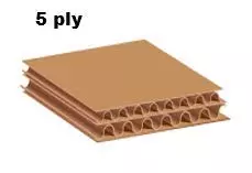 Ace 18 x 12 x 12 inch 5 Ply Corrugated Cardboard Brown Box for Packing and Shipping (Pack of 100)