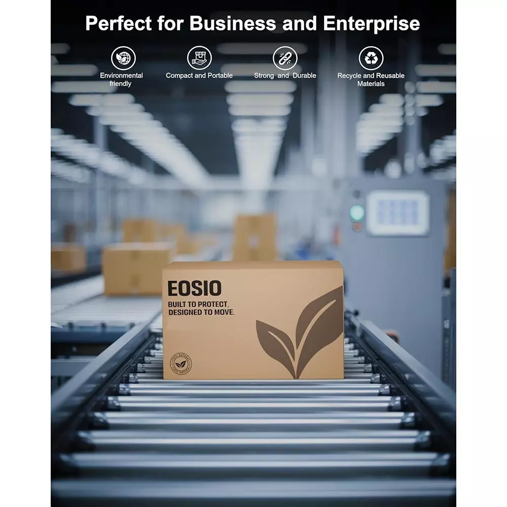 Eosio Corrugated Boxes 5 Ply 26X13X14 inch Size Cardboard Brown (Pack of 4)