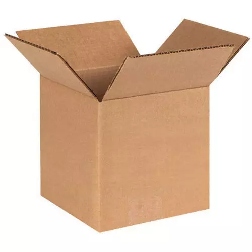 MM WILL CARE Corrugated Box Brown 3 Ply 6 x 4 x 3.5 inch Size (Pack of 50)