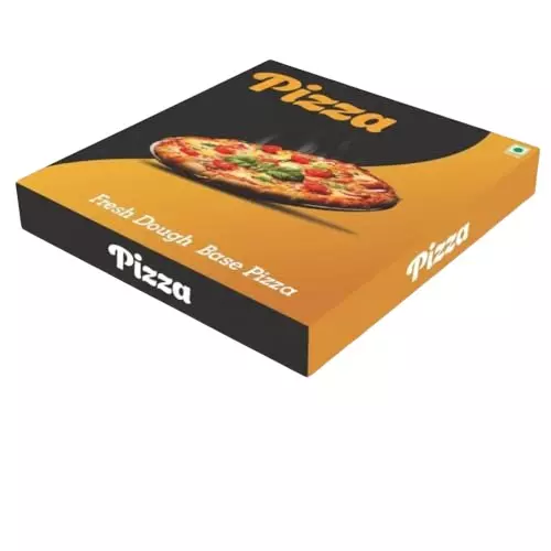 MM WILL CARE Pizza Box Printed 3 Ply 203.2 mm (8 inch) Size (Pack of 200)