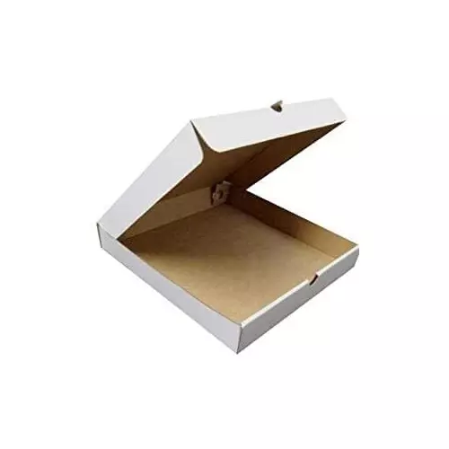 MM WILL CARE Corrugated Pizza Box 3 Ply White 8x8x1.5 inch (Pack of 50)