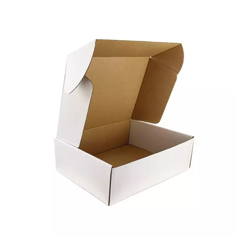 MM WILL CARE E-Fluet Flat Self Locking Corrugated Packaging Box 3 Ply White 3.5 x 3 x 2.5 inch (Pack of 100)