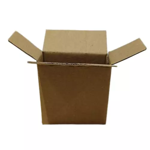MM WILL CARE 4.5x4.5x2 inch 3 Ply Brown Paper Corrugated Packaging Box JJ-4E9N-6I90 (Pack of 50)