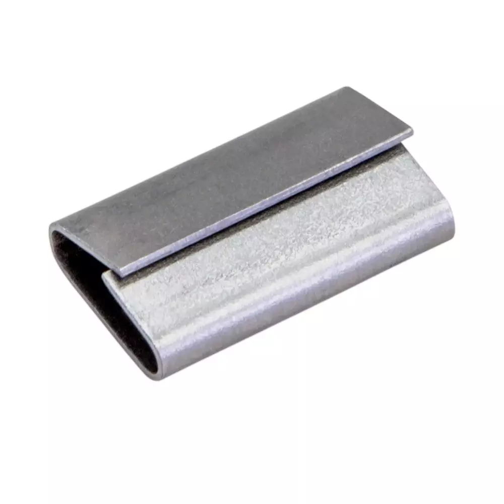 GENERIC 12 mm Width Strapping Seal Clip Silver Color Metal Body for Sealing Straps (Bag of 50 Kg)