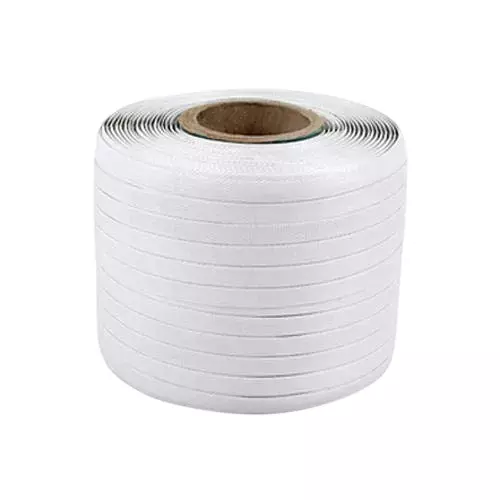 GENERIC 12 mm Width Virgin Strapping Roll White Color and 2.5 Kg Weight Per Roll for Packing Box, Machines & More (Pack of 15 Roll)