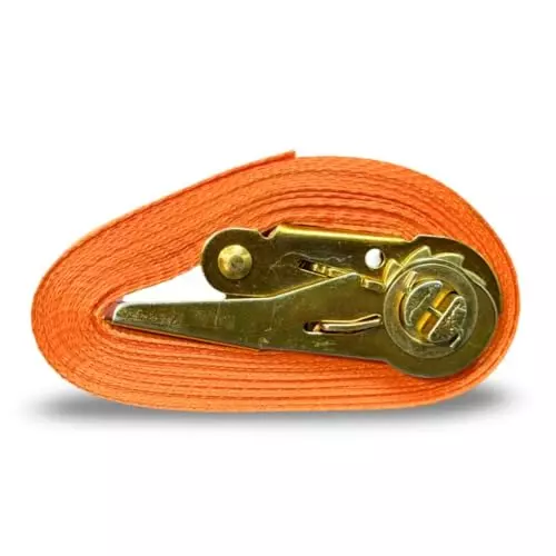 GTCFI Heavy Duty Endless Ratchet Tie Down Strap 1000 Kg Load Capacity 25 mm 5 m Polyester Orange