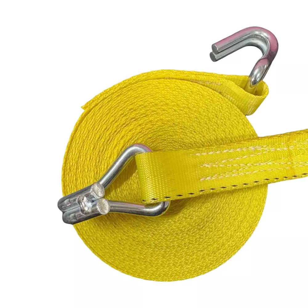 GTCFI Heavy Duty Ratchet Tie Down Strap 1500 Kg Load Capacity 25 mm 5 m Polyester Yellow