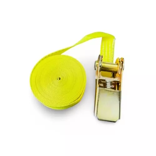 GTCFI Heavy Duty Endless Ratchet Tie Down Strap 1500 Kg Load Capacity 25 mm 8 m Polyester Yellow