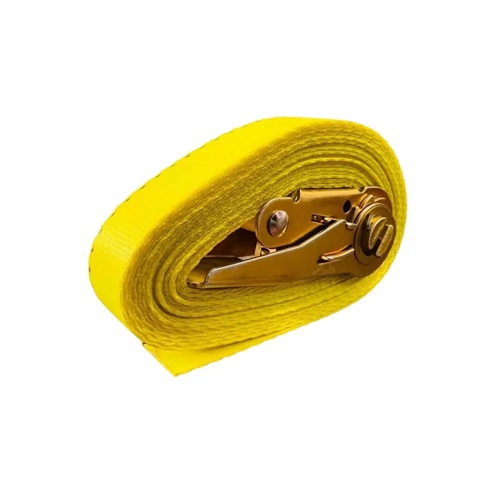 GTCFI Heavy Duty Endless Ratchet Tie Down Strap 1500 Kg Load Capacity 25 mm 7 m Polyester Yellow