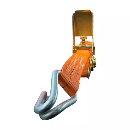 GTCFI Heavy Duty Ratchet Tie Down Strap 1000 Kg Load Capacity 25 mm 10 m Polyester Orange