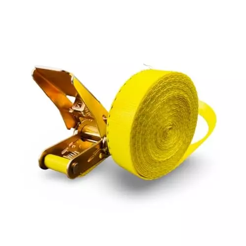 GTCFI Heavy Duty Endless Ratchet Tie Down Strap 1500 Kg Load Capacity 25 mm 10 m Polyester Yellow