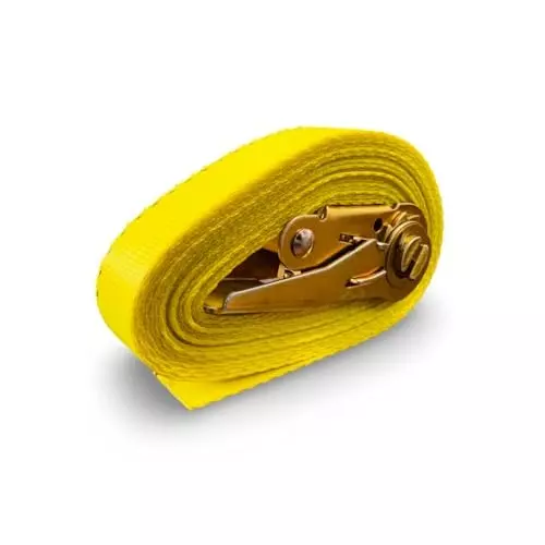 GTCFI Heavy Duty Endless Ratchet Tie Down Strap 1500 Kg Load Capacity 25 mm 6 m Polyester Yellow