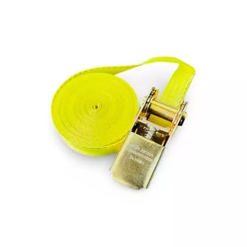 GTCFI Heavy Duty Endless Ratchet Tie Down Strap 1500 Kg Load Capacity 25 mm 5 m Polyester Yellow
