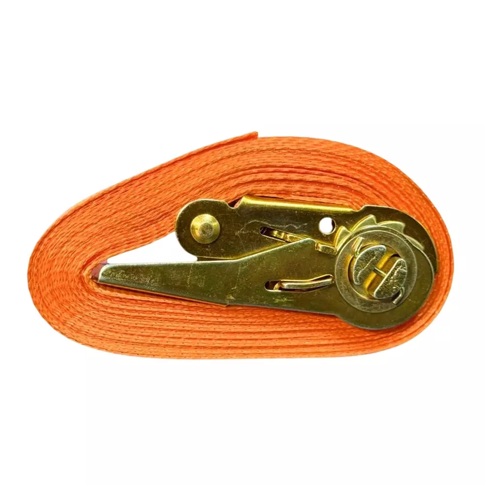 GTCFI Heavy Duty Endless Ratchet Tie Down Strap 1000 Kg Load Capacity 25 mm 7 m Polyester Orange