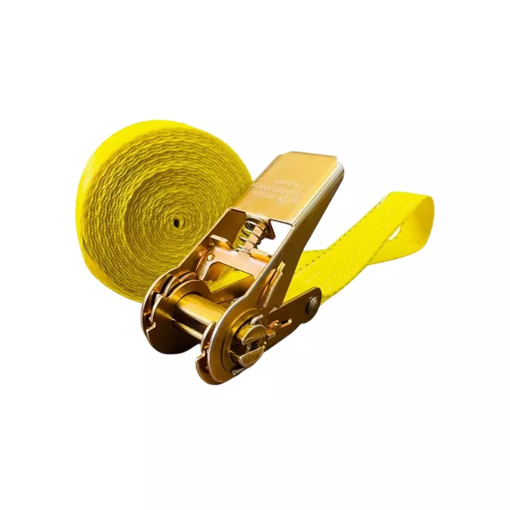 GTCFI Heavy Duty Endless Ratchet Tie Down Strap 1500 Kg Load Capacity 25 mm 9 m Polyester Yellow