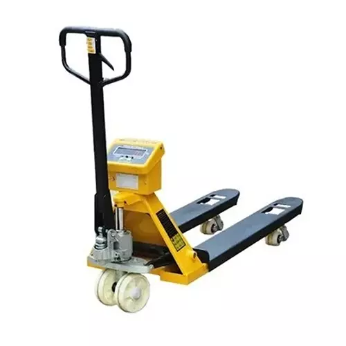 Boltz Corporation Scale Pallet Truck 2 Ton Load Capacity 1200x550 mm Fork Size with PU Wheel