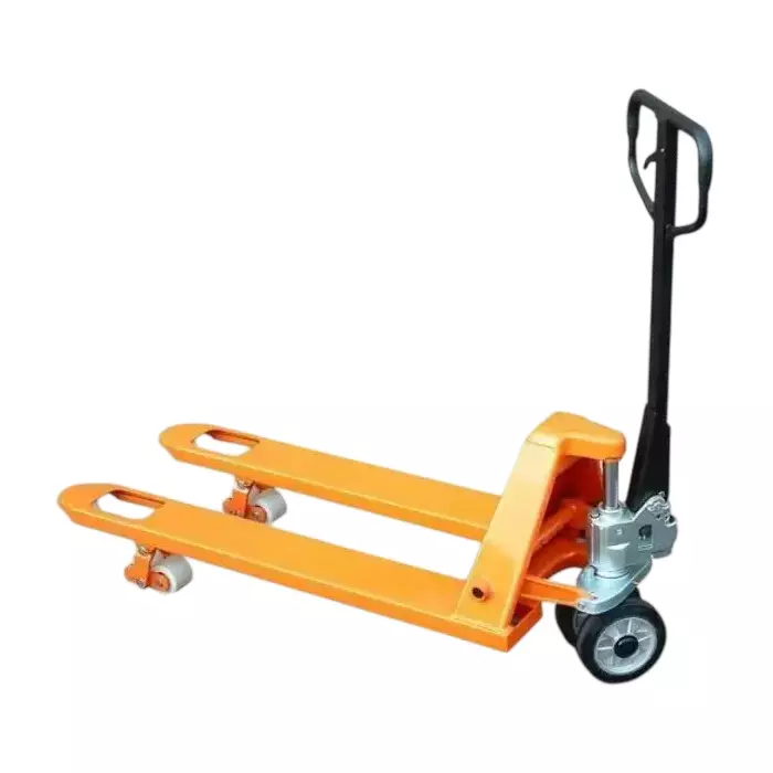 Laxmi Hand Pallet Truck with Nylon Wheels and 550 mm Fork Width 5000 Kg (5 Ton) Capacity