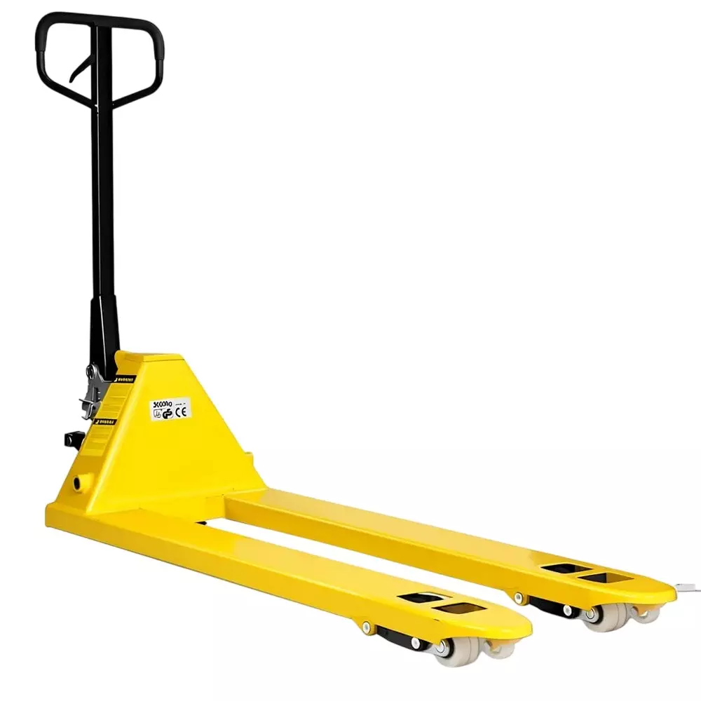 Hartley Hand Pallet Truck 5 Ton Load Capacity with 1150x550 mm Wide Forks & Nylon Wheel, NS PT-5T