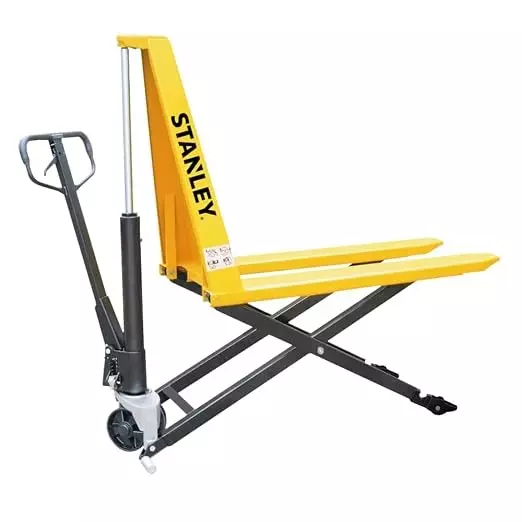 STANLEY 1 Ton Scissor Pallet Truck with Square Cushioned Handle and 80 cm Lifting Height, SXWTI-CPT-SCIS10