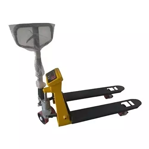 Boltz Corporation Scale Pallet Truck 3 Ton Load Capacity 1200x550 mm Fork Size with PU Wheel