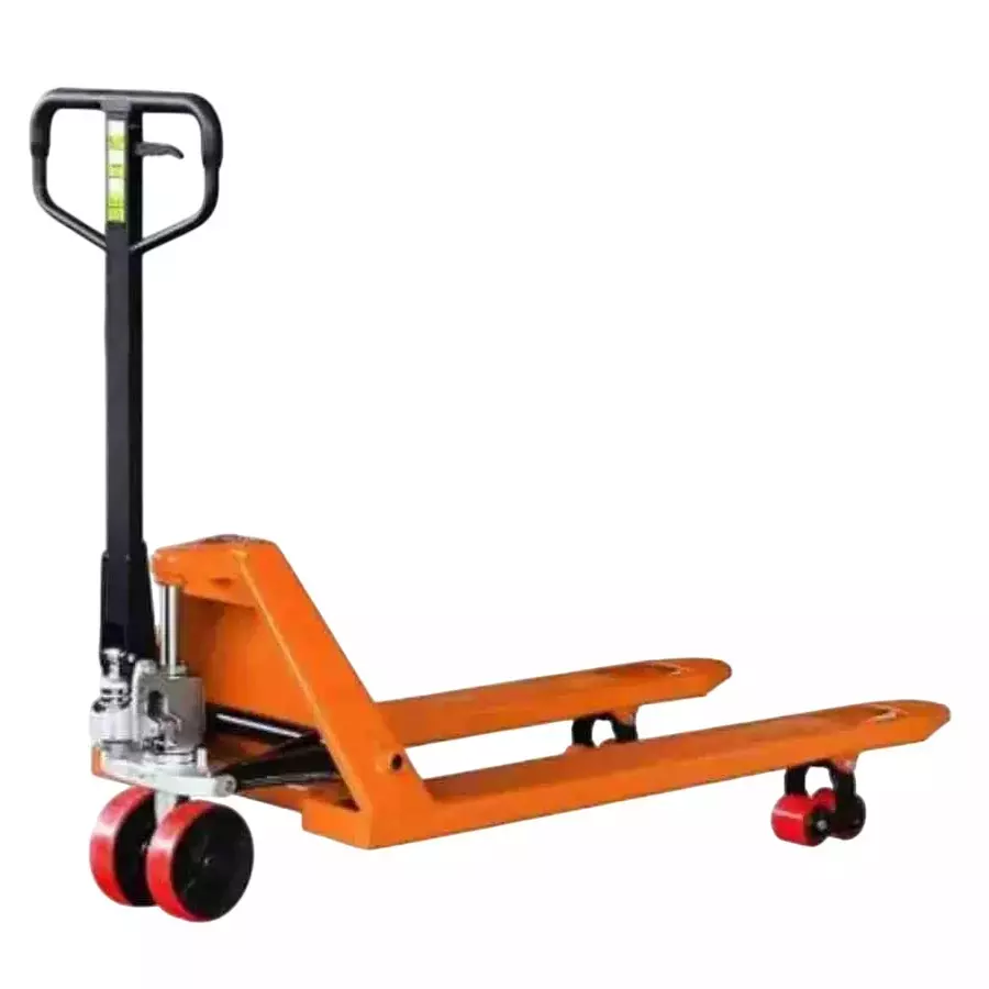 Hartley Hand Pallet Truck 2000 Kg Load Capacity Alloy Steel 6 Wheel Nylon Orange, ‎NS HPT-2T
