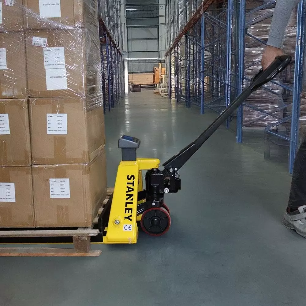 stanley-2-ton-scale-pallet-truck-with-steel-square-shaped-rubber-wrapped-and-175-cm-lifting-height-sxwti-cpt-scale1