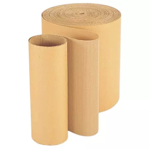 MM WILL CARE Corrugated Packing Roll Brown 20 Inch x 20 m Size