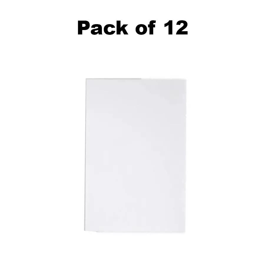 SINGHAL PP Corrugated Sheets White 5 mm Thickness 228.6 x 381 mm (9 x 15 inch) (Pack of 12)