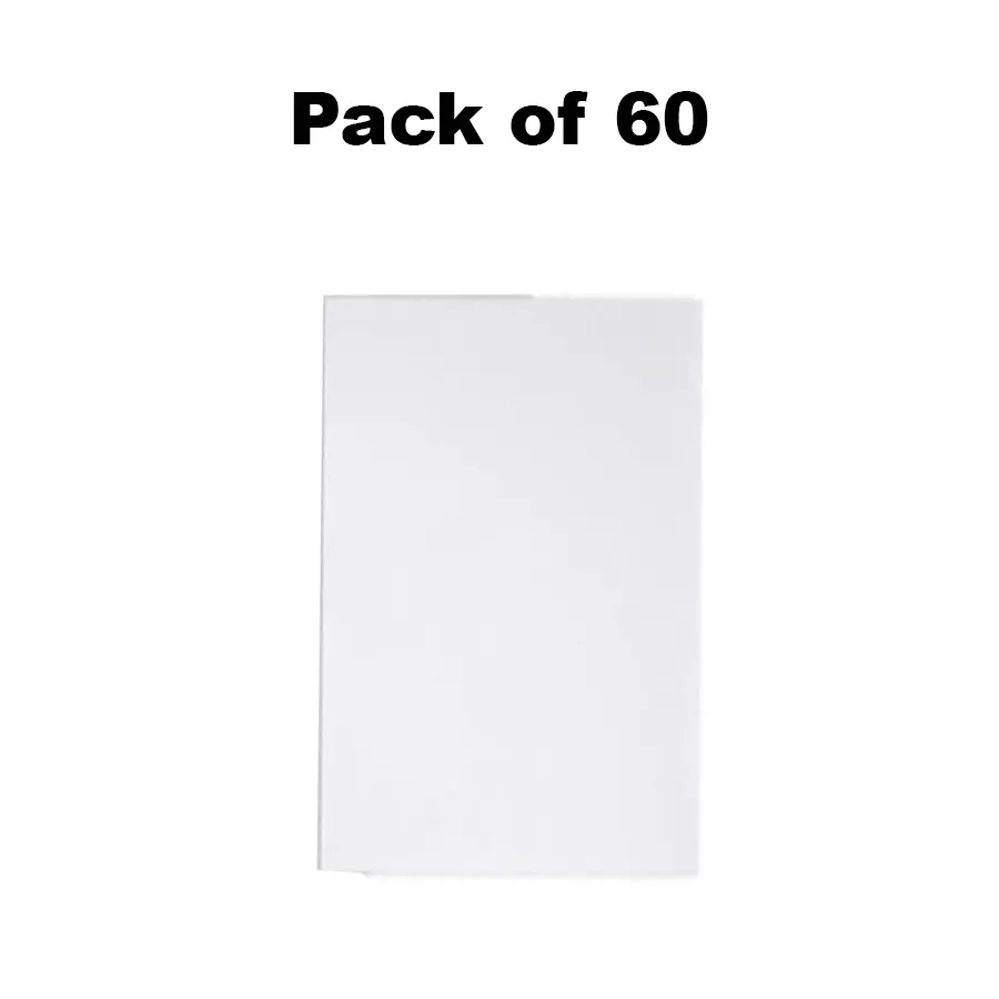 SINGHAL PP Corrugated Sheets White 5 mm Thickness 228.6 x 381 mm (9 x 15 inch) (Pack of 60)