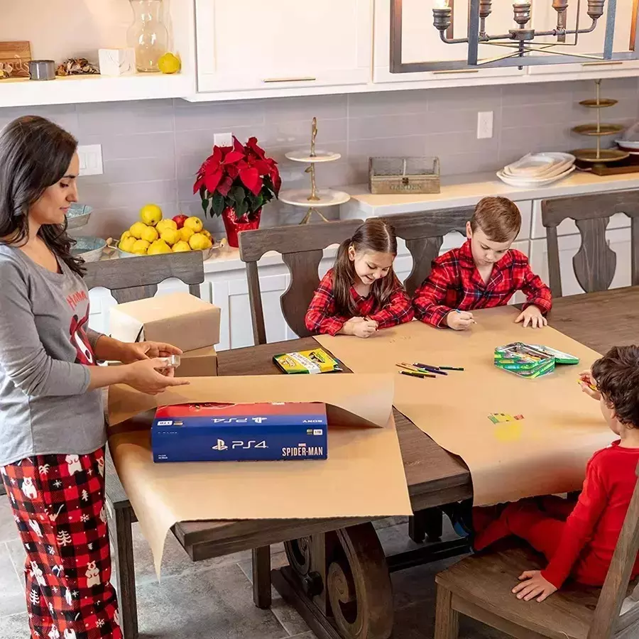 GENERIC Kraft Liner Paper Roll Brown 20 inch x 25 m (Pack of 4)