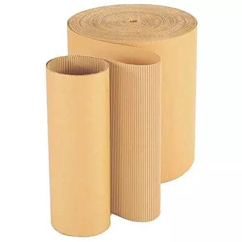 MM WILL CARE Corrugated Packing Roll Brown 20 Inch x 5 m Size