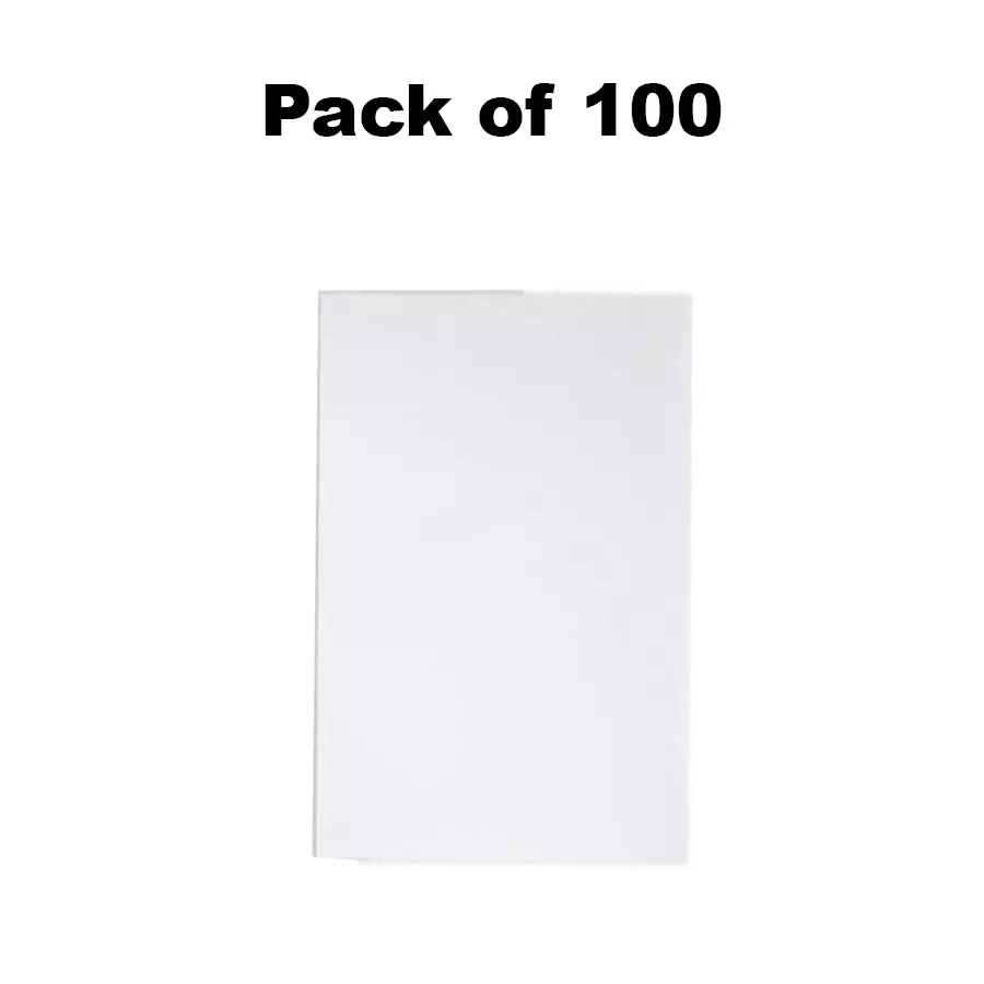 SINGHAL PP Corrugated Sheets White 5 mm Thickness 228.6 x 381 mm (9 x 15 inch) (Pack of 100)