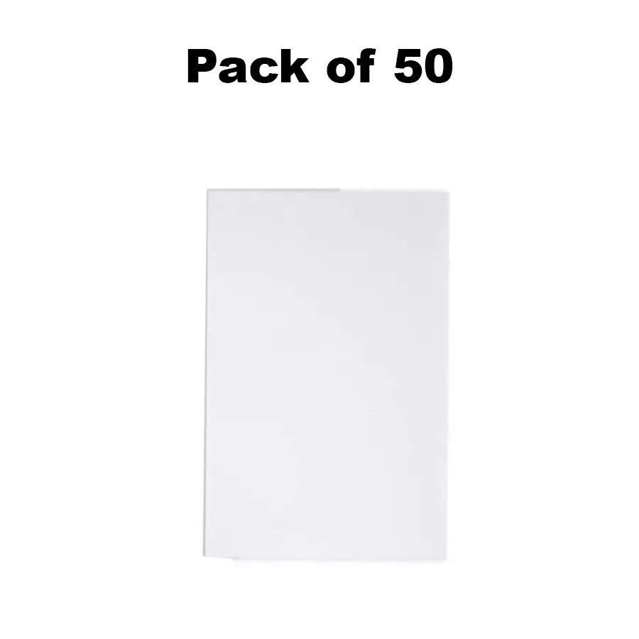 SINGHAL PP Corrugated Sheets White 5 mm Thickness 228.6 x 381 mm (9 x 15 inch) (Pack of 50)