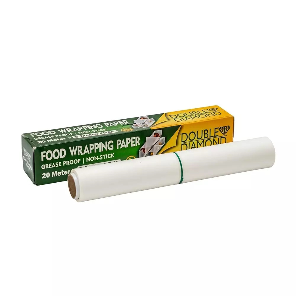GENERIC Food Wrapping Paper Off White 25 m Length for Sandwiches, Burgers & Oily Food