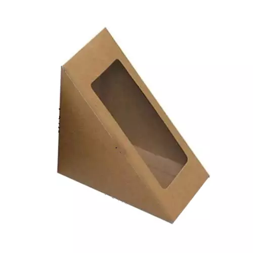 GENERIC Sandwich Paper Box Large for Bakery, Restaurant Takeaway (Pack of 50 Pcs)