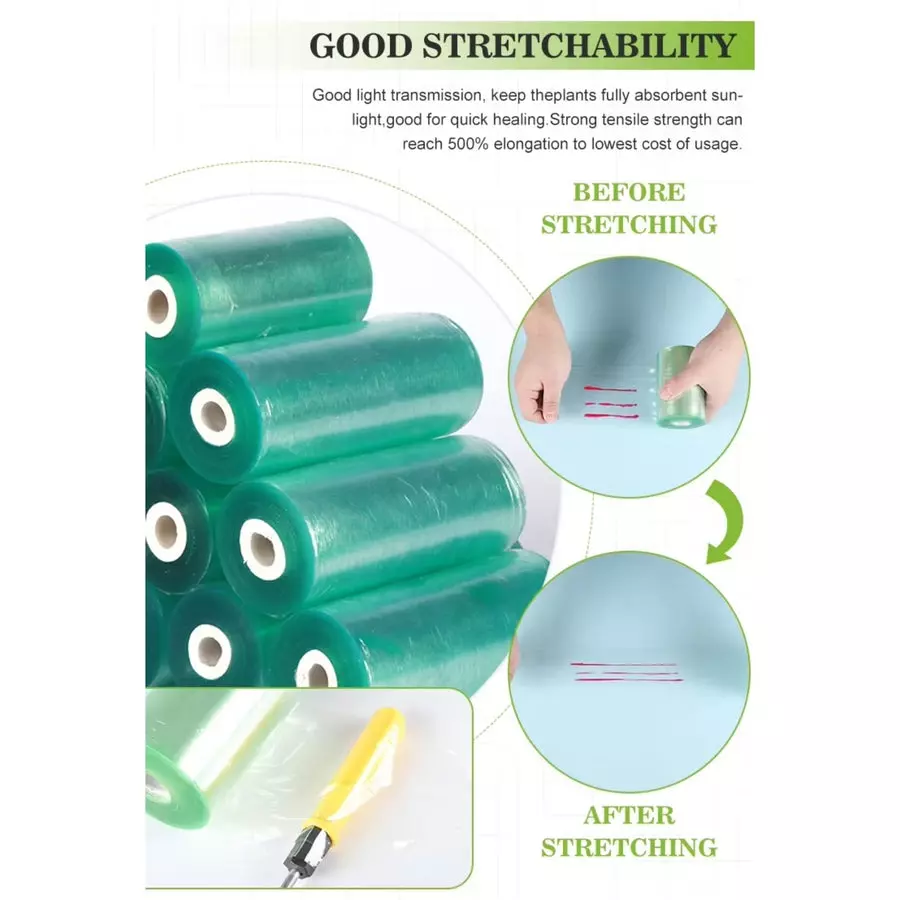 Singhal Stretchable Packing Material Wrap Roll 3 inchx100 m, Transparent Yellow (Pack of 20 Rolls)