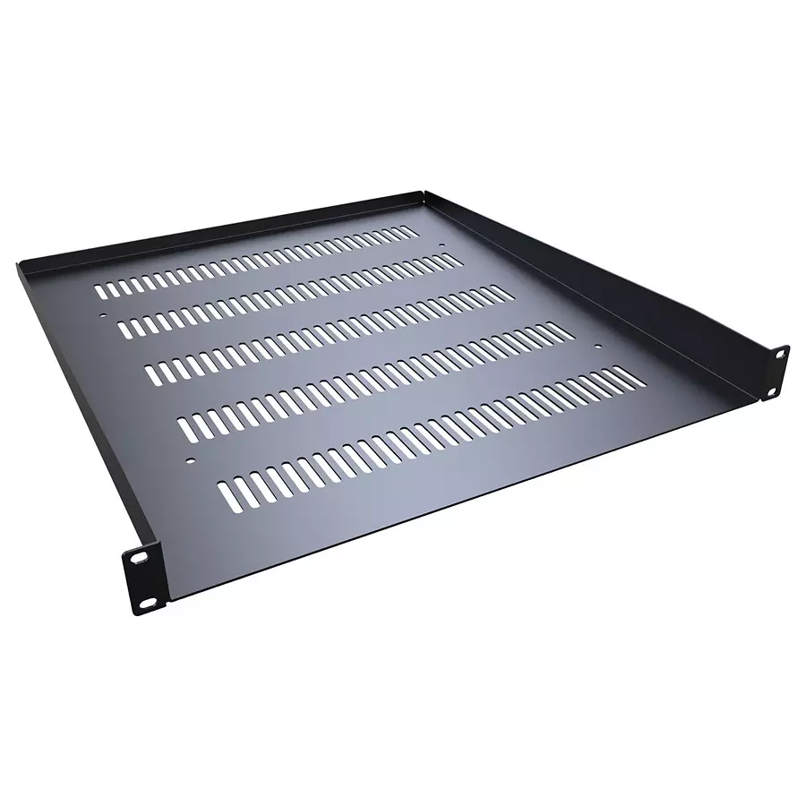 HAMMOND Rack Shelves SHELF, CANTILEVER, 1U, 20", VENTED, RASV190120BK1
