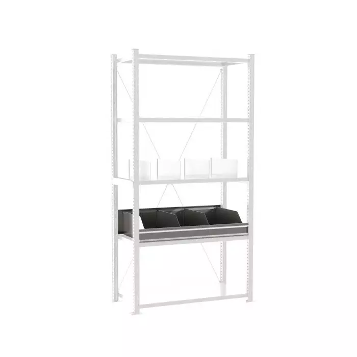 Manorga RAL 7040 4 Shelf Storage Rack System Shelving System 3000 Kg Load, BTCAS4SEPAINC1240