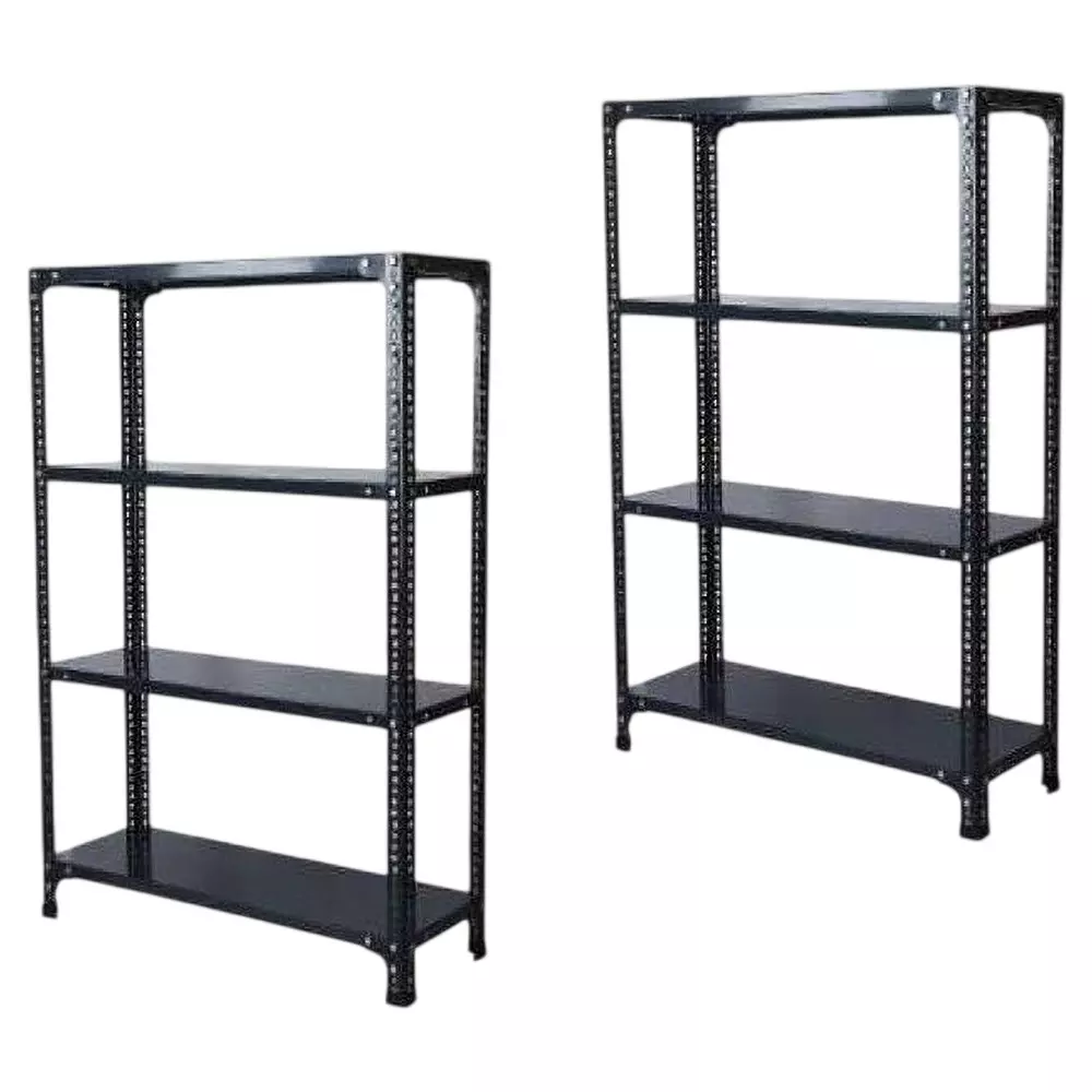 Spacious Metal Kitchen Cabinet Grey 4 Shelves 9X33x47 inch Size (Pack of 2)