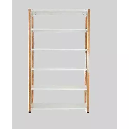 spacious-luggage-rack-iron-orange-and-ivory-6-shelves-15x36x60-inch