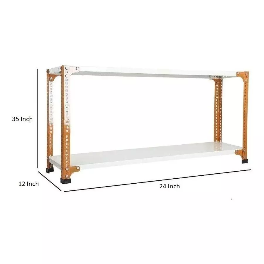 spacious-luggage-rack-orange-and-ivory-color-2-shelves-12x24x35-inch