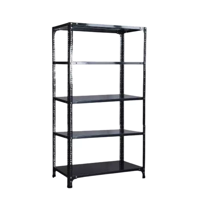 Spacious Luggage Rack Iron Grey Color 5 Shelves 18x36x48 inch Size
