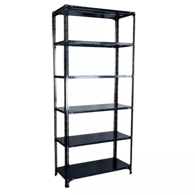 Spacious Luggage Rack Iron Grey Color 6 Shelves 12x36x61 inch Size