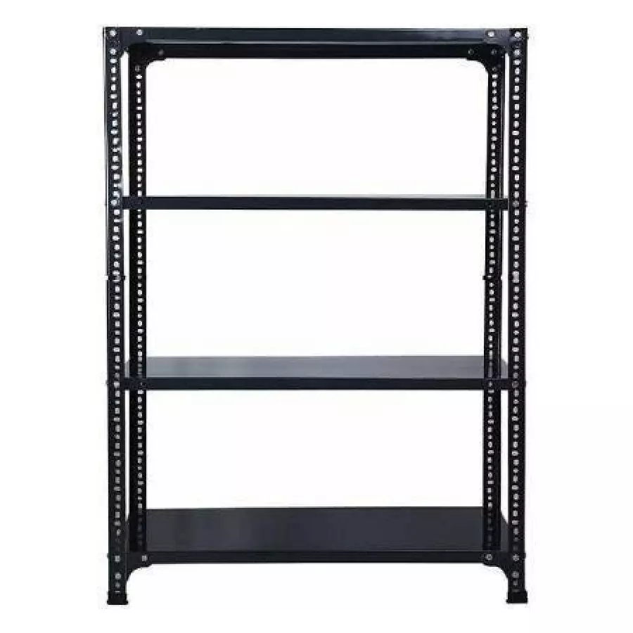 Spacious Luggage Rack Iron Grey Color 4 Shelves 24x36x79 inch Size