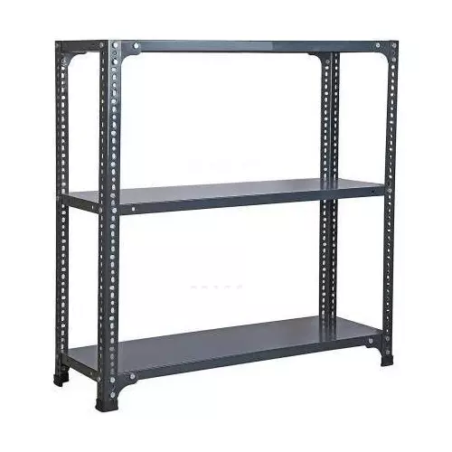 Spacious Luggage Rack Grey 3 Shelves 12x36x35 inch Size