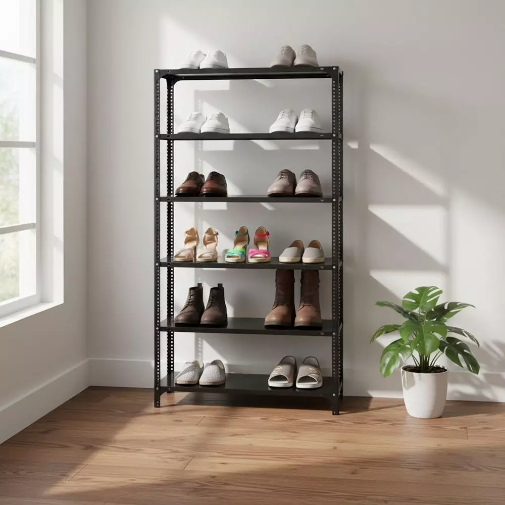 spacious-shoe-rack-grey-6-shelves-72x36x12-inch-size