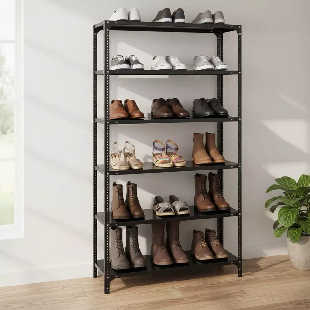 spacious-shoe-rack-grey-6-shelves-72x36x12-inch-size