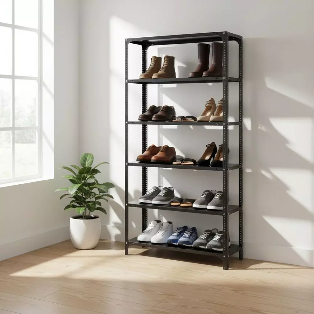 spacious-shoe-rack-grey-6-shelves-72x36x12-inch-size
